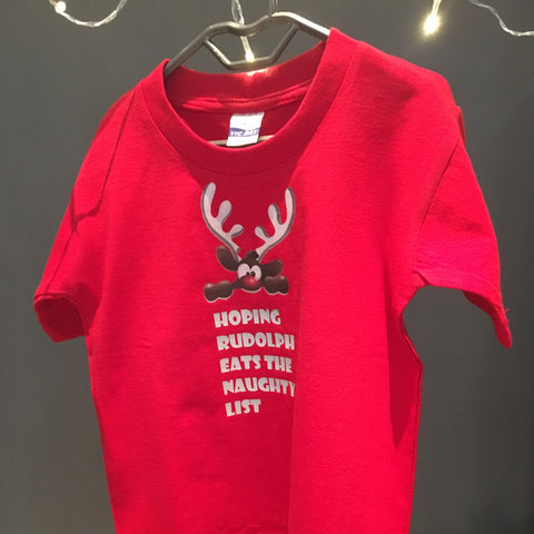 Christmas Rudolph Reindeer Toddler T-shirt