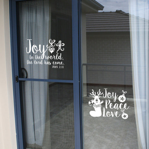 Christmas "Joy to the world" Wall Decal
