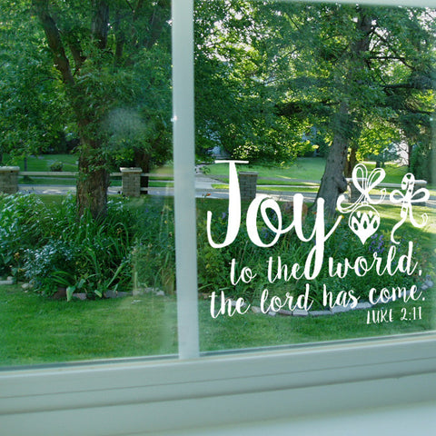 Christmas "Joy to the world" Wall Decal