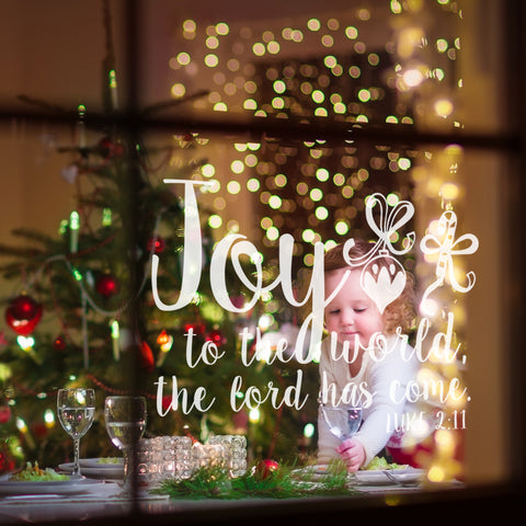 Christmas "Joy to the world" Wall Decal