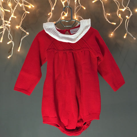 Baby Girl's Knitted Vintage 100% Cotton Bodysuit