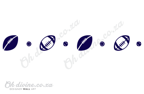 Rugby & Tennis Ball Set