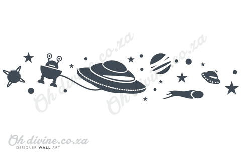 Set B - Space wall decal