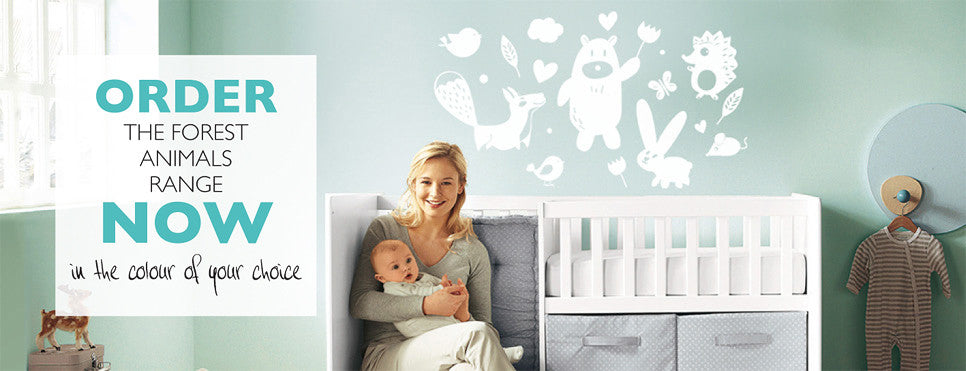 Forest animals range of wall decals