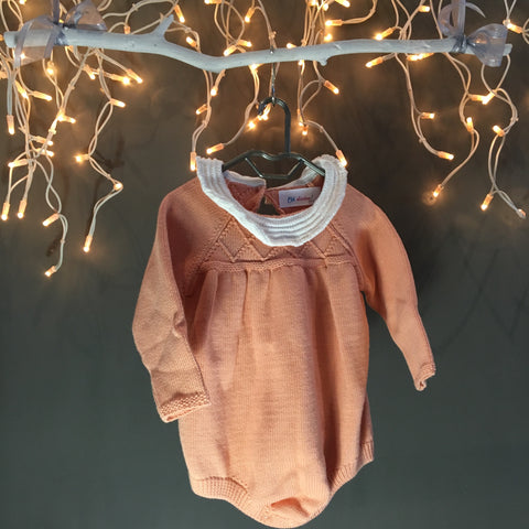 Toddler Girl's Knitted Vintage 100% Cotton Bodysuit