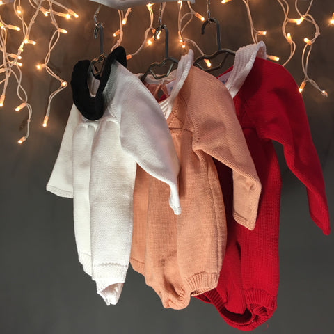 Toddler Girl's Knitted Vintage 100% Cotton Bodysuit