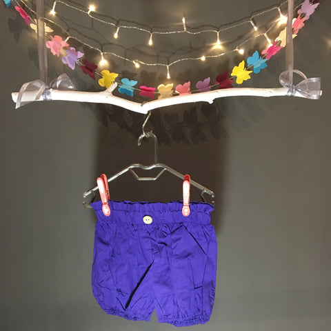 Vintage Summer Purple 3 piece Bodysuit, Shorts and Headband