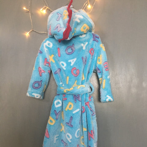 Toddler Boy's Dragon Gown (Blue and Red)