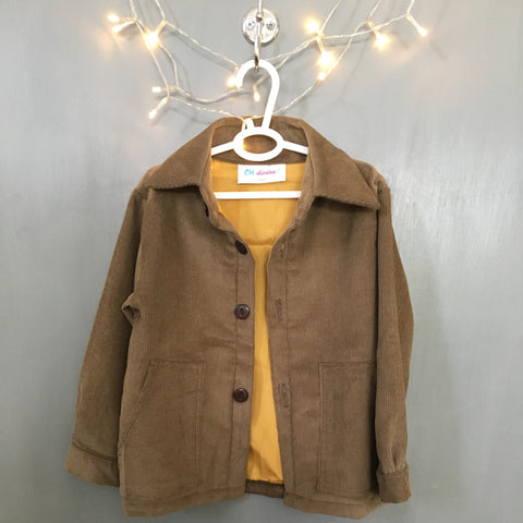 Toddler Boy's Shirt Jacket (Slightly Olive-Brown)