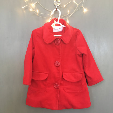 Toddler Girl's Winter Coat (Bright Red)