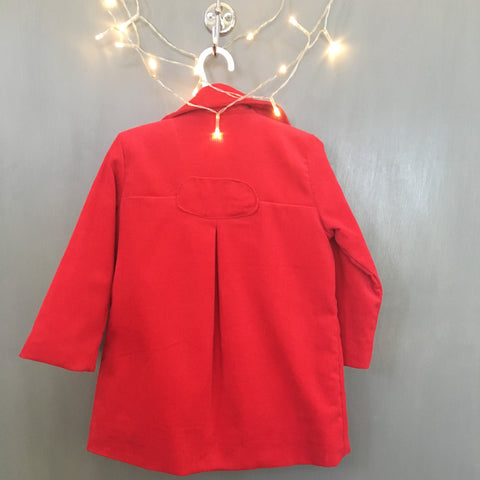 Toddler Girl's Winter Coat (Bright Red)