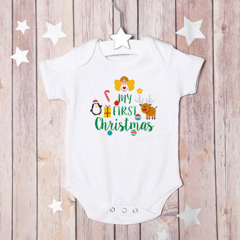 My first Christmas Baby Grow