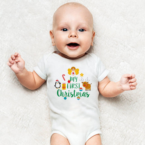 My first Christmas Baby Grow